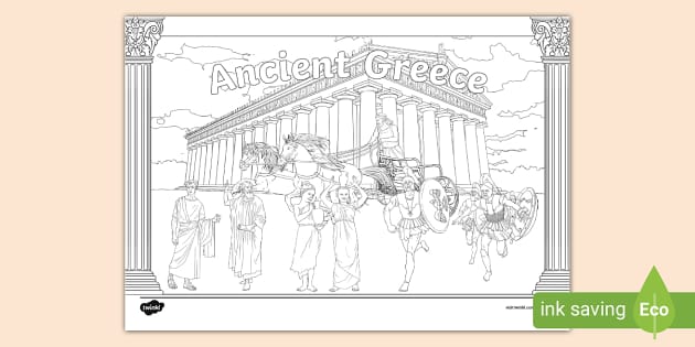 Ancnt greece colouring title page teacher made
