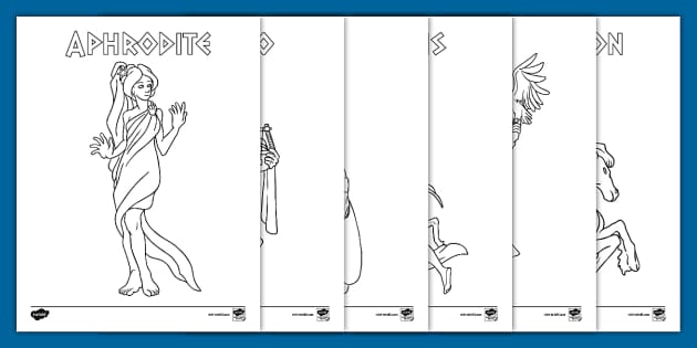 Greek gods loring sheets teacher made