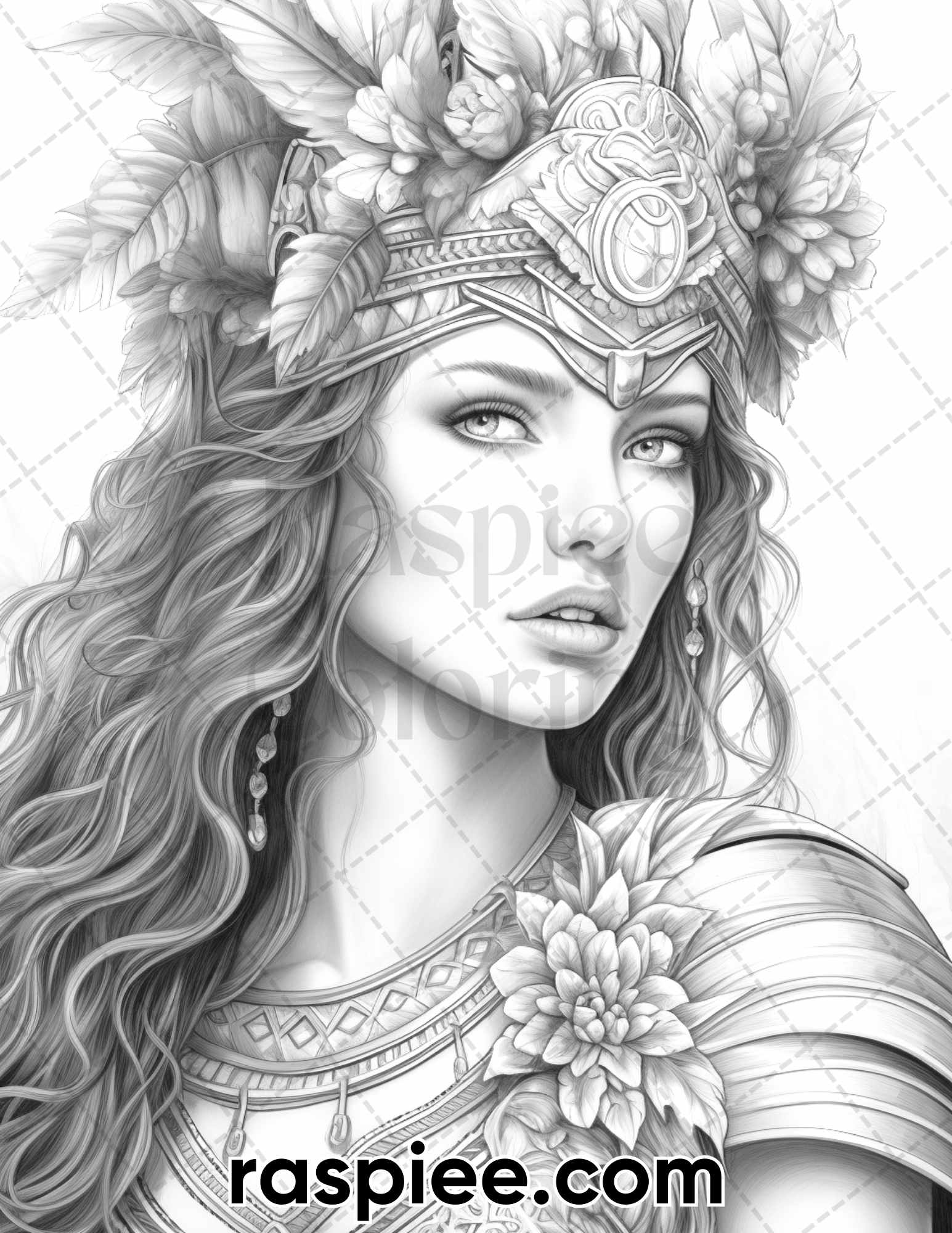 Ancient greece women grayscale coloring pages for adults printable â coloring
