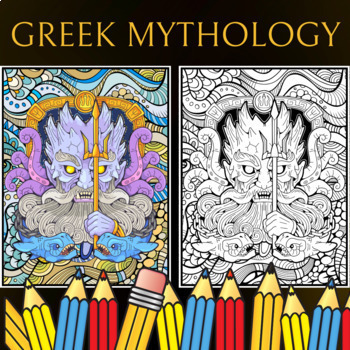 Greek mythology coloring pages greek gods and goddesses coloring pages