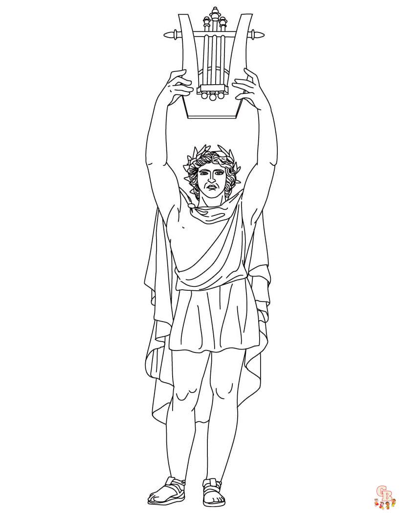 Printable greek mythology coloring pages free