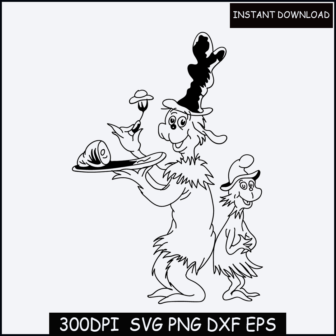 Green eggs and ham svg green eggs and ham kinda day svg dr