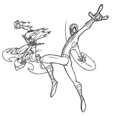 Updated spiderman coloring pages