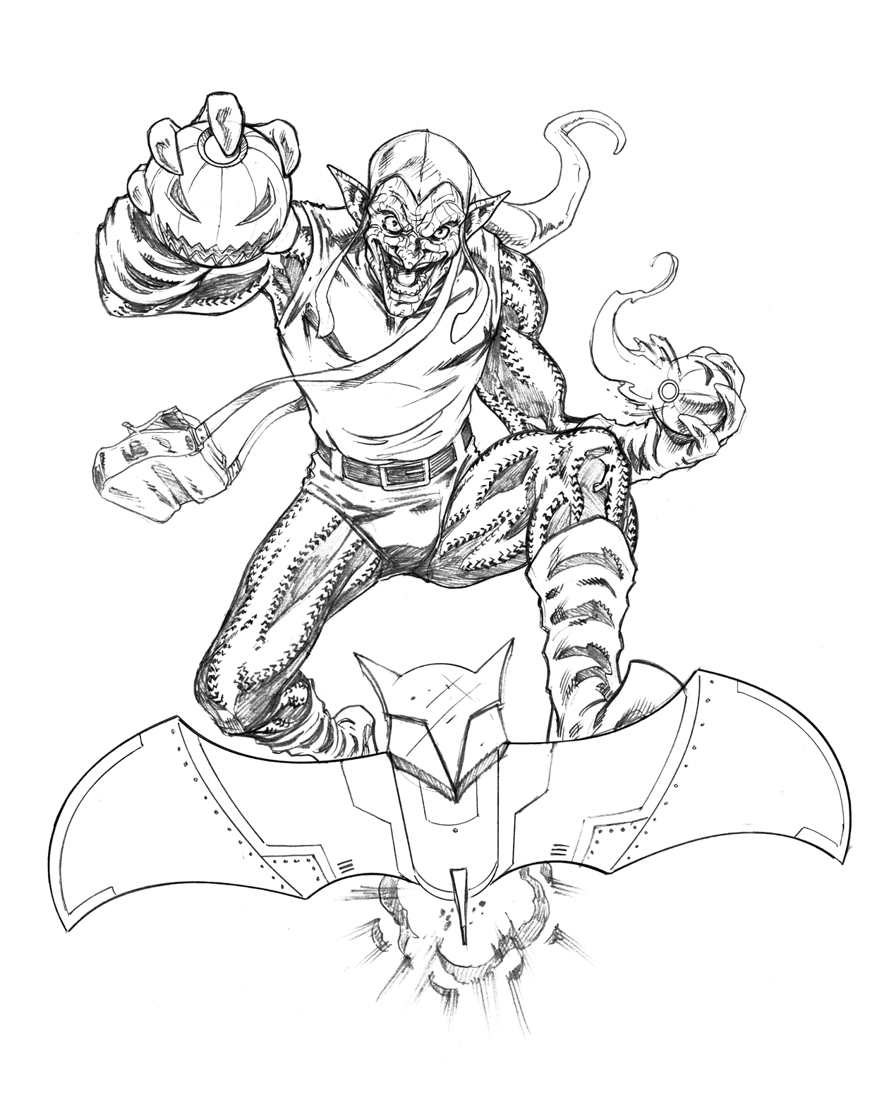 Green goblin box art by sketchpimp on