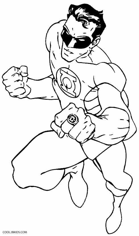 Printable green lantern coloring pages for kids coolbkids super coloring pages coloring pages green lantern ics