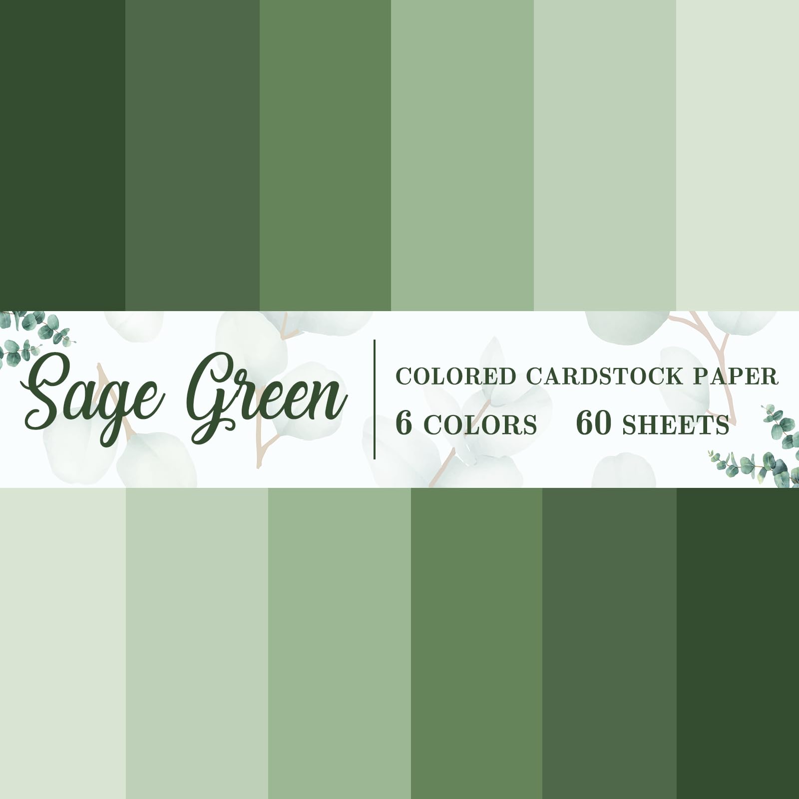Anydesign sheet x inch sage green thick paper card stock gradient green colors paper cards colored scrapbook paper for prints diy arts crafts making school office
