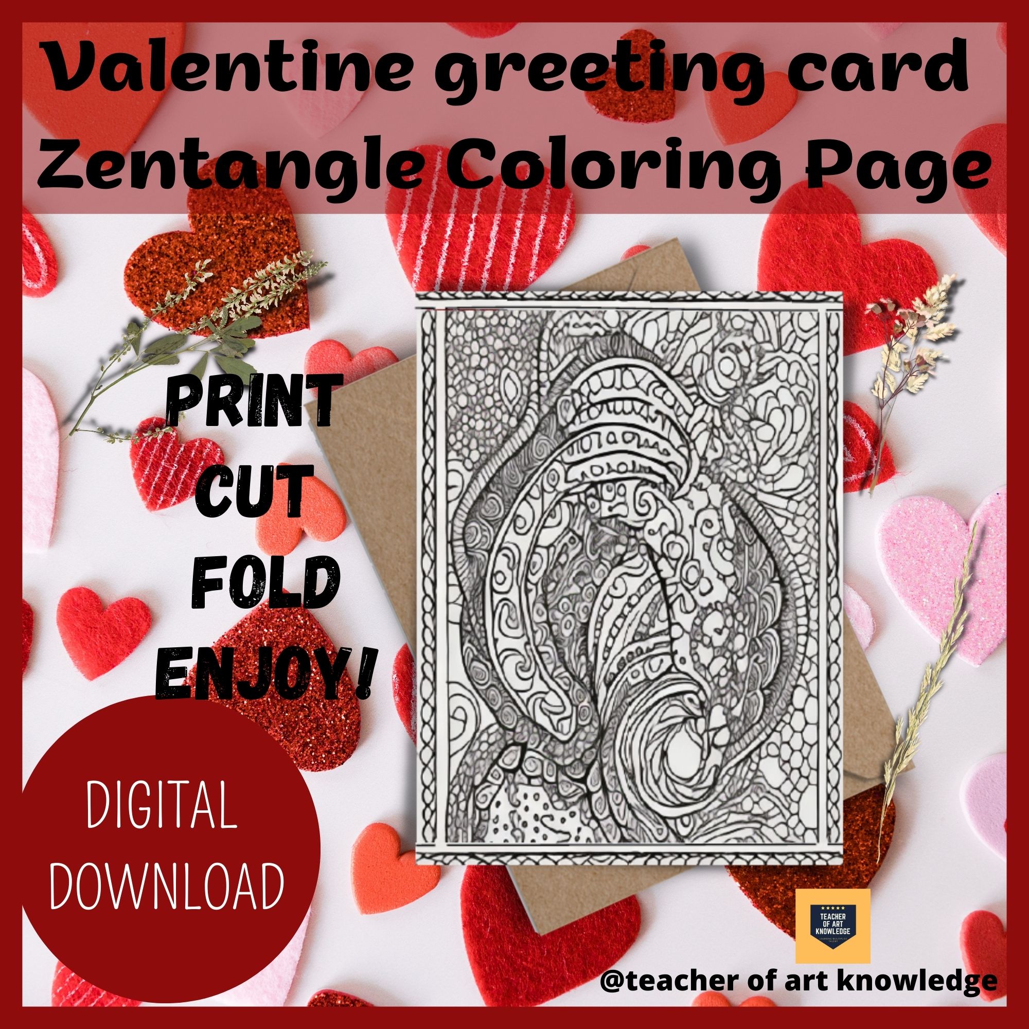 Valentines greeting card