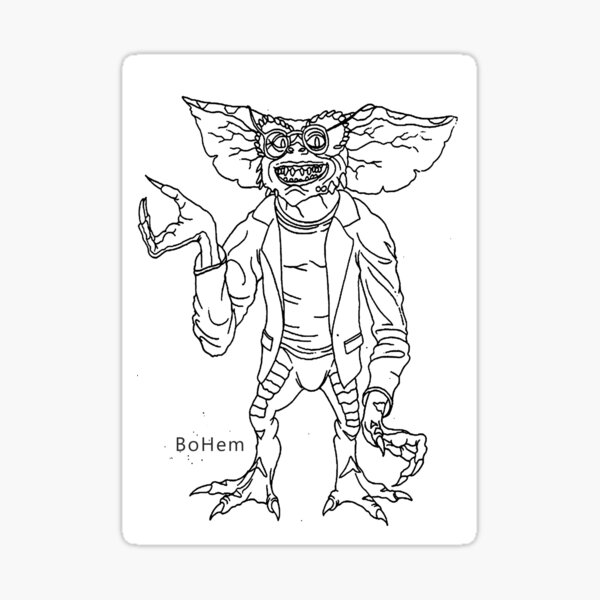 Gremlin time sticker for sale by abohem