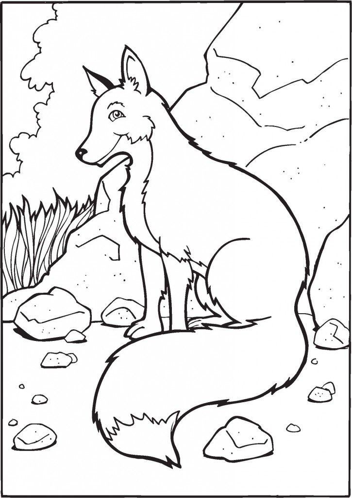 Free printable fox coloring pages for kids fox coloring page animal templates animal coloring pages