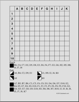 Clamshell primary grid coloring