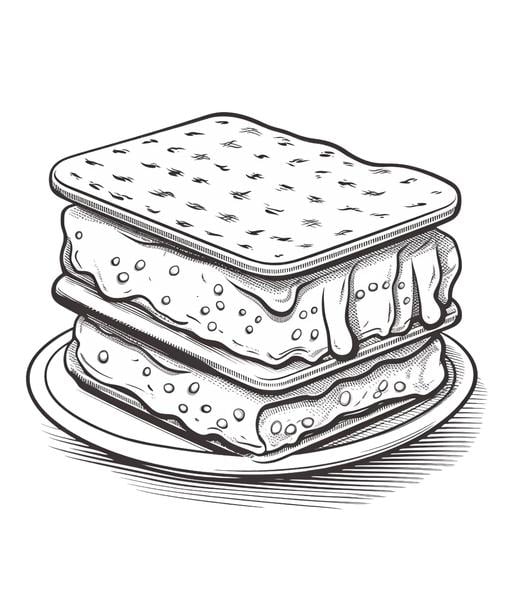 Free printable desserts coloring pages list