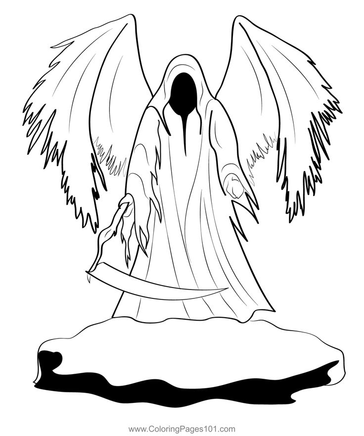 Grim reaper coloring page coloring pages grim reaper coloring pages for kids