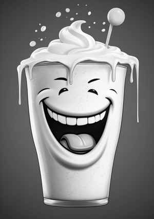 Grimace milkshake coloring page from