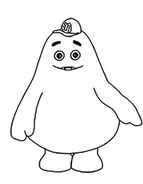 Grimace coloring pages