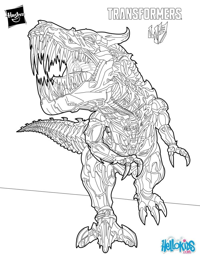 Transformers coloring sheets