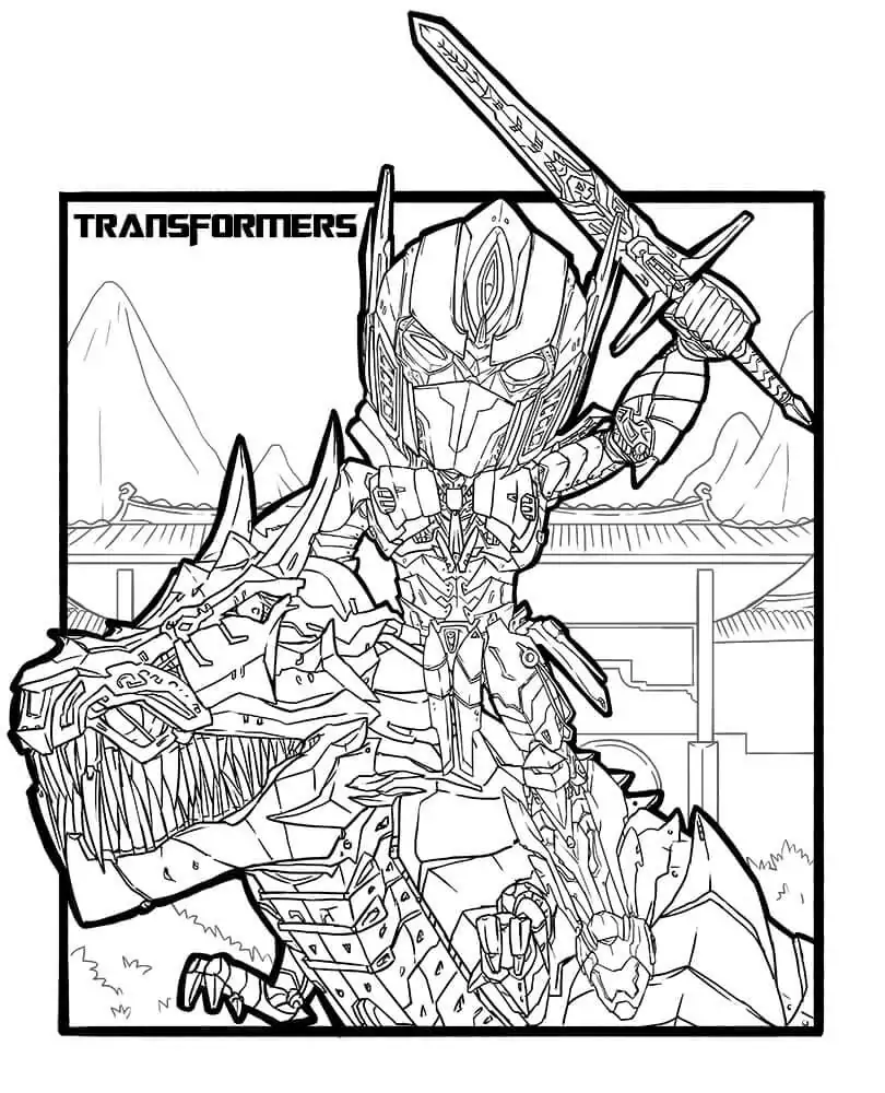 Optimus and grimlock fãrbung seite