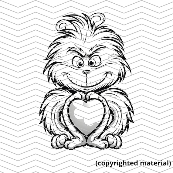 Grinch coloring pages set cute christmas fun for kids sheets download now