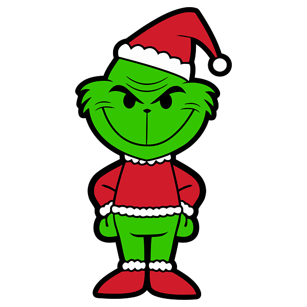 The grinch chibi zip pouch by elizabeth j campbell