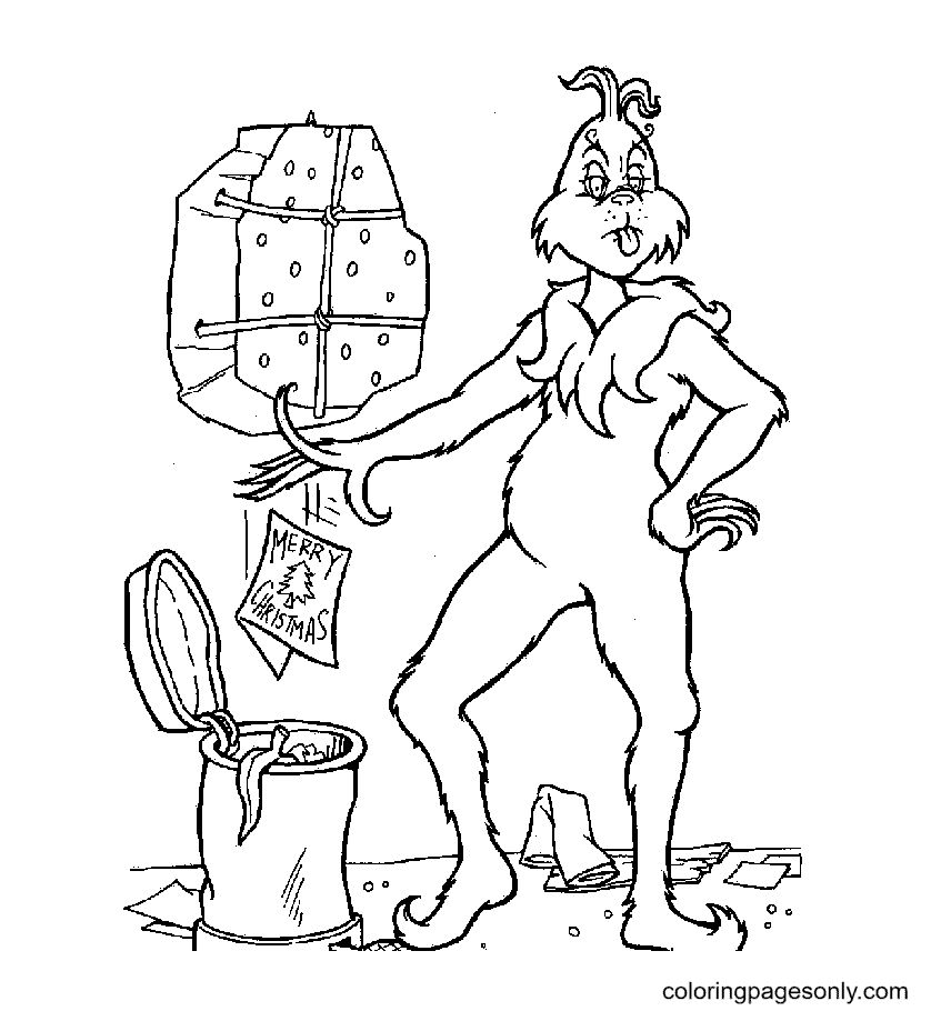 Grinch coloring pages printable for free download
