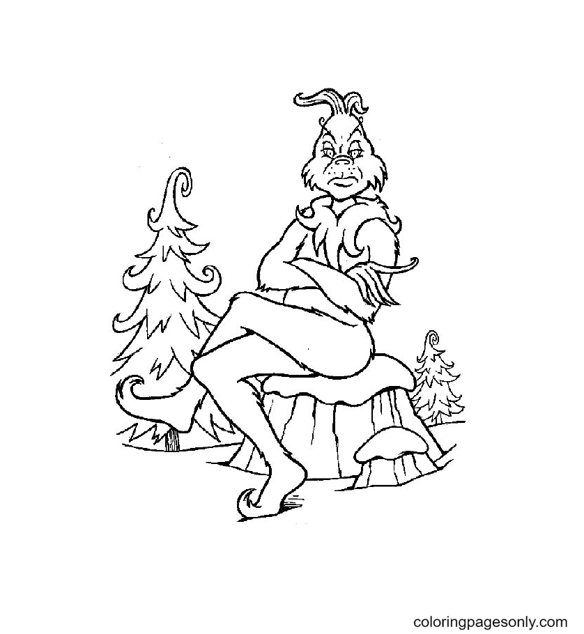 Grinch coloring pages printable for free download