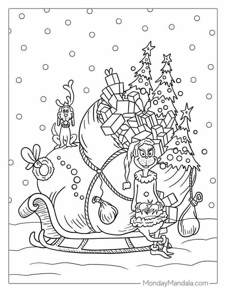 Grinch coloring pages free pdf printables grinch coloring pages christmas tree coloring page christmas coloring sheets