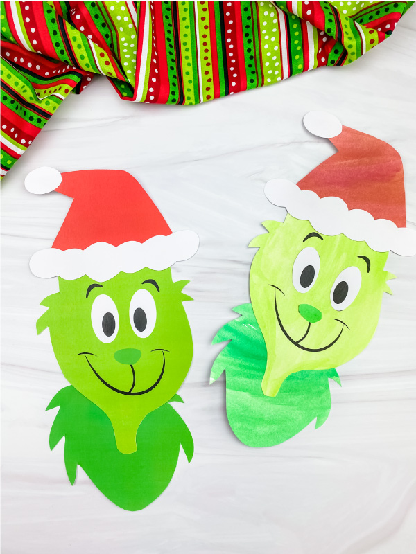 Printable grinch craft for kids freebie