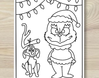 Grinch coloring page