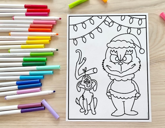 Grinch coloring page