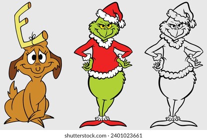 Grinch hand stock photos and pictures