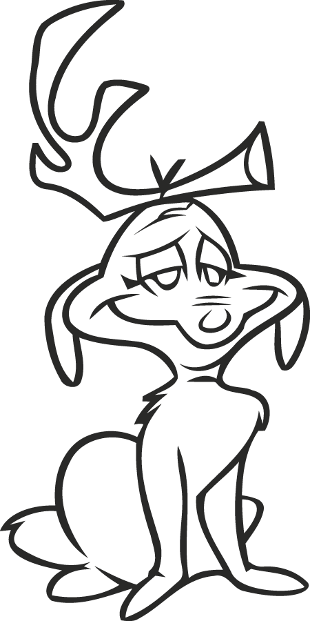 Charming grinch dog max vinyl decal