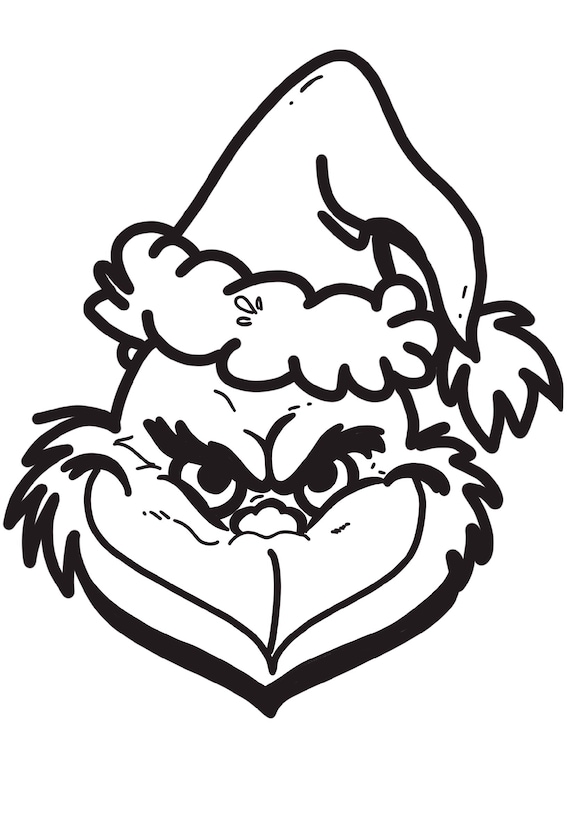 Grinch printable coloring pages pages