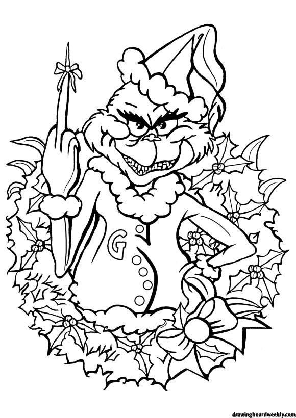Grinch coloring page grinch coloring pages detailed coloring pages christmas coloring pages
