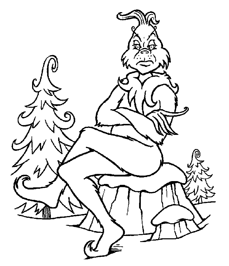 Grinch coloring pages printable for free download