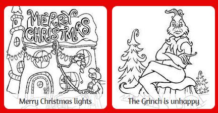 Free printable childrens coloring pages for christmas nativity scense grinch peanuts and more