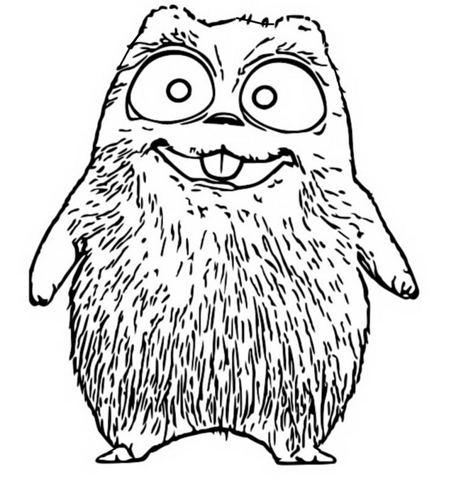 Coloring page grizzy and the lemmings lemming