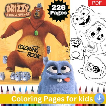 Grizzy and the lemmings coloring pages new images printable unique collection