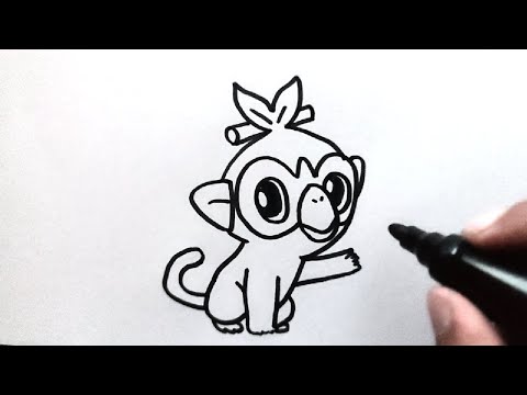 How to draw grookey