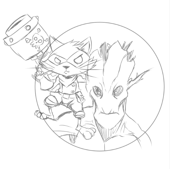 Rocket and groot