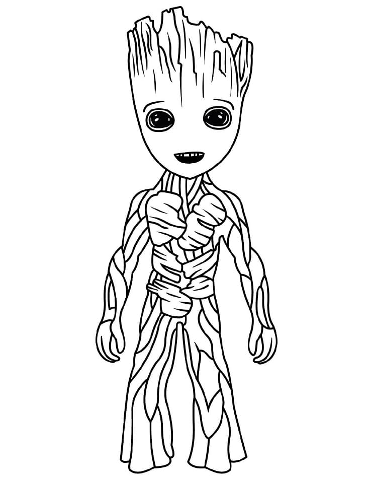 Groot coloring pages