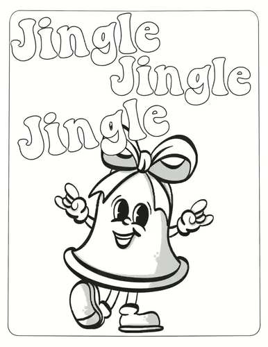 Groovy christmas coloring pages by on the bayou