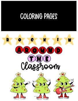 Groovy christmas tree coloring pages by miss jackie mags tpt