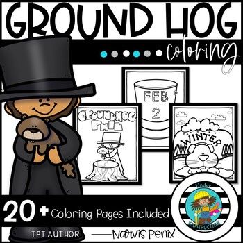 Groundhog day coloring pages in holiday math activities kindergarten science activities color activities kindergarten