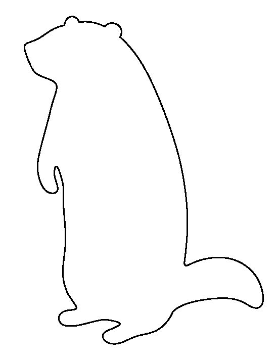 Printable groundhog template ground hog day crafts preschool groundhog groundhog day activities
