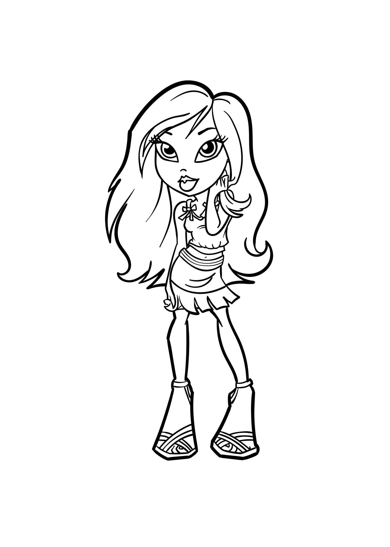 Bratz coloring pages by coloringpageswk on