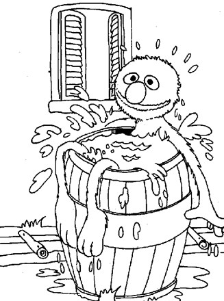 Sesame street coloring page