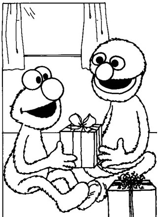 Elmo coloring page