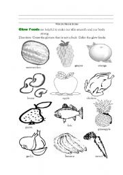 Good food for health glow foods