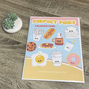 Perfect pairs food coloring pages lb vellum bristol paper kids â