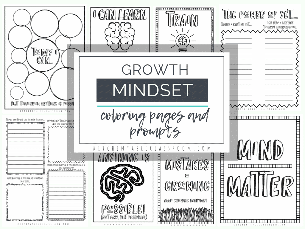 What is growth mindset with growth mindset activities printable prompts