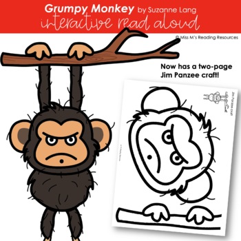 Grumpy monkey craft interactive read aloud and activities feelings